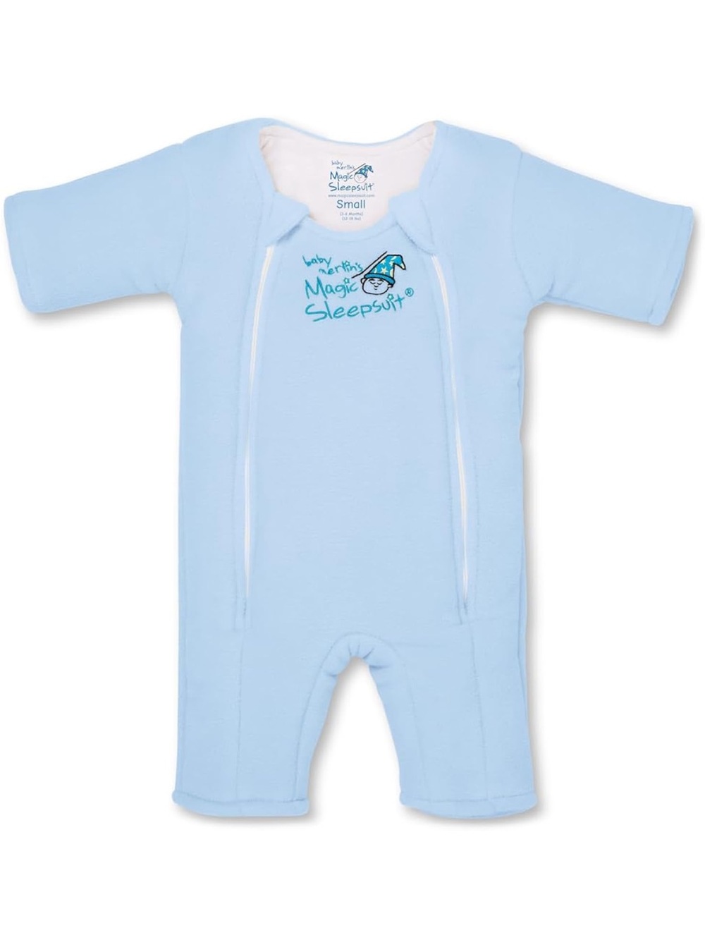 Baby Magic Sleepsuit Short-Sleeve Sleep Sack in Light Blue